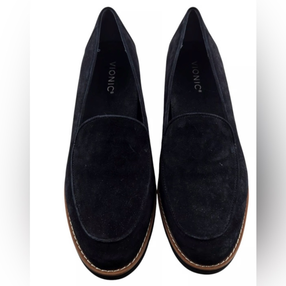 NWOT Vionic Ava Black Suede Shoes